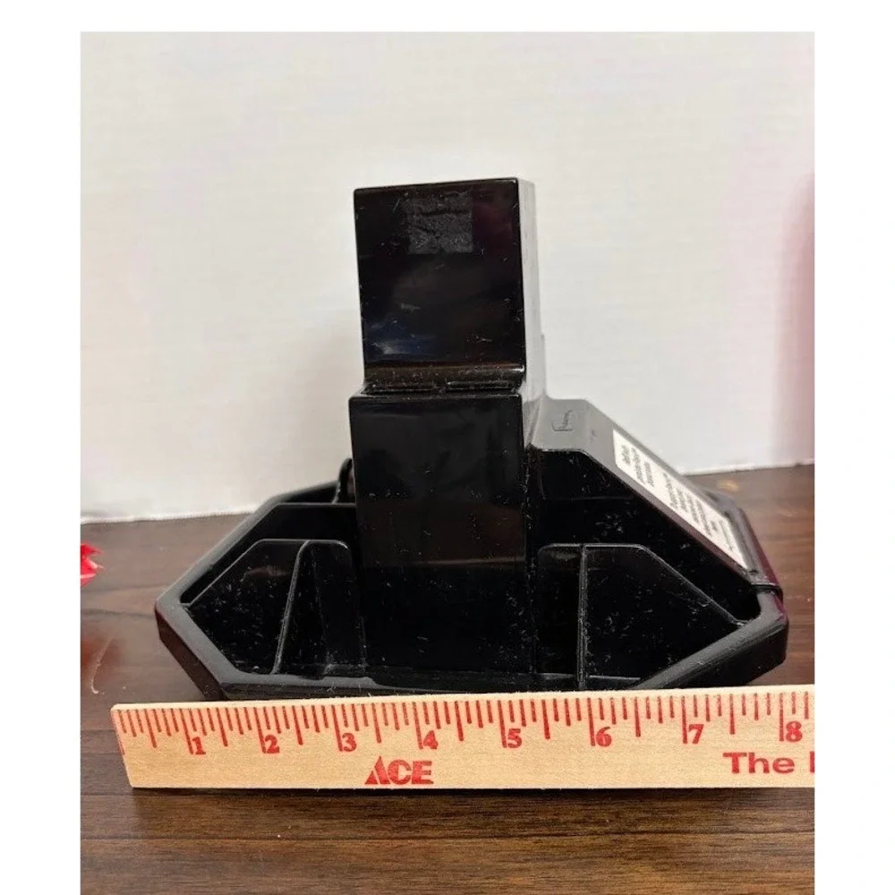 3M Post-it Black Rotating Desk Organizer Caddy with Tape Dispenser Swivel Base
